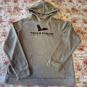 ❤️‍🔥 Field & Stream Boys X Large Gray Hooded Sweatshirt